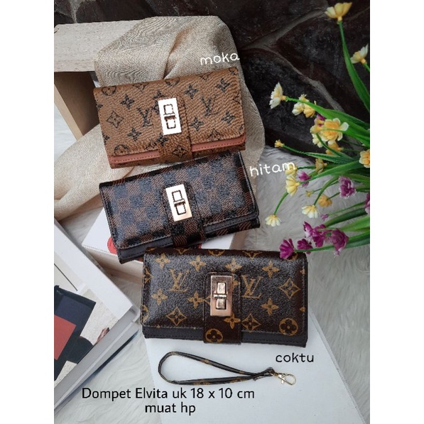 Elvita Motif Dompet Wanita Lipat Muat Hp