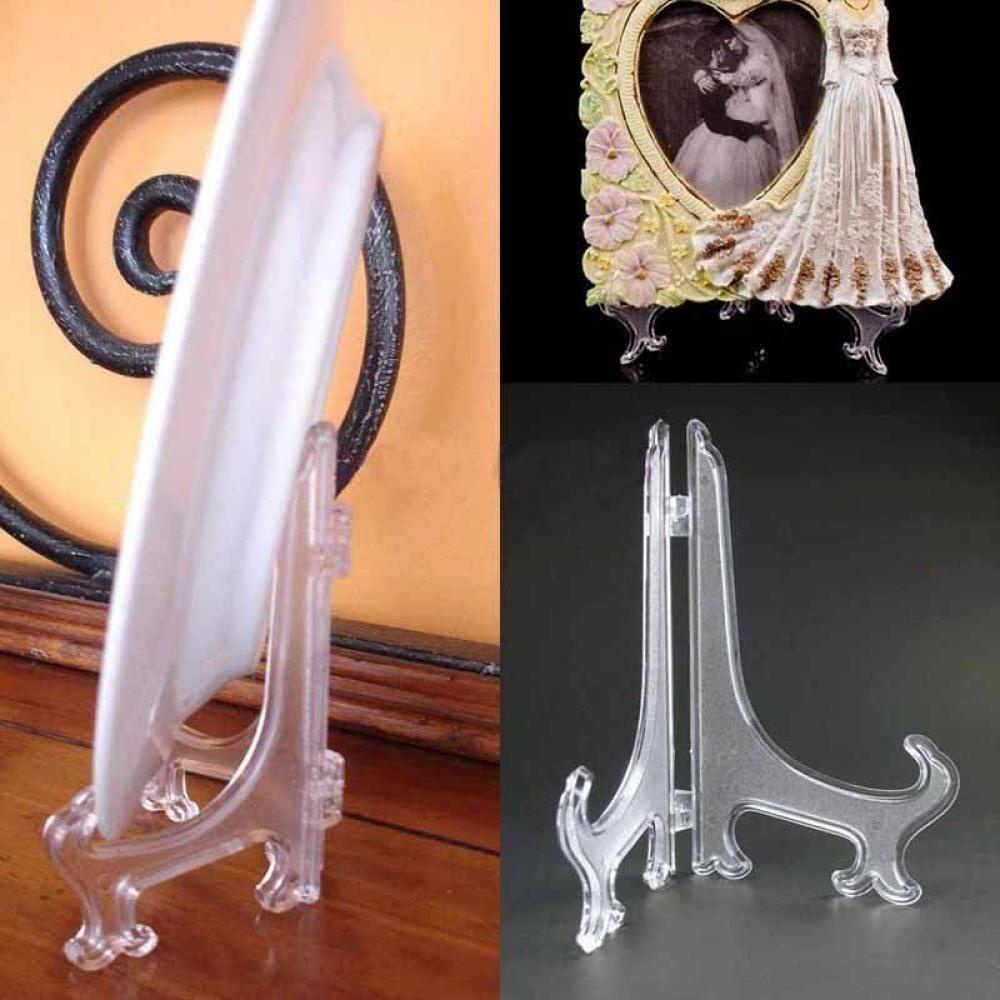 Top Photo Frame Stand Easel Plastik Transparan