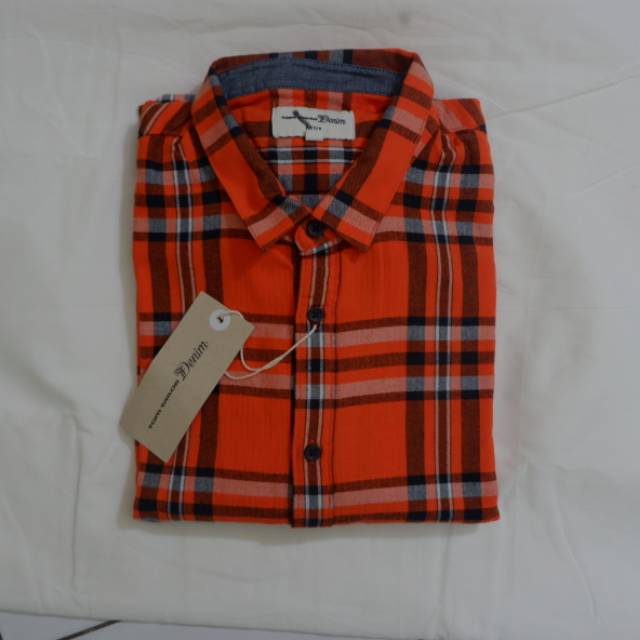 Kemeja flanel tom tailor original