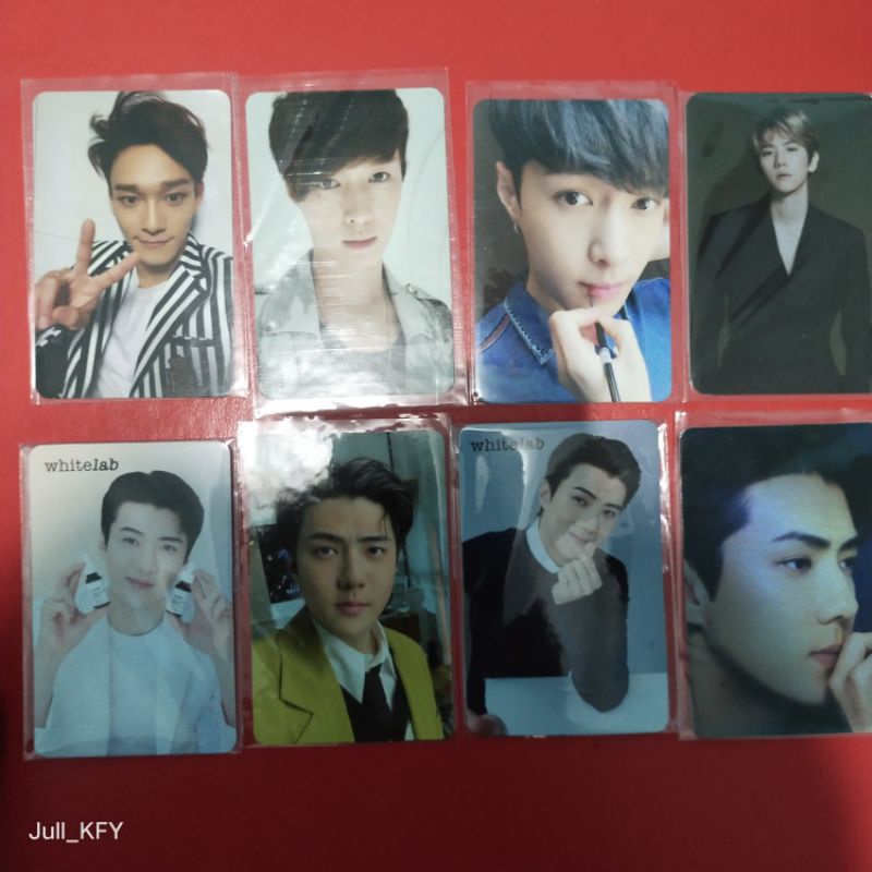 Sehun whitelab D.O Lay Chen EXO photo card