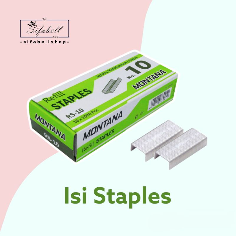 Isi Staples Isi Stapler Refill Stapler Joyko No 10-1M Isi Setaples Jeglekan Jepretan