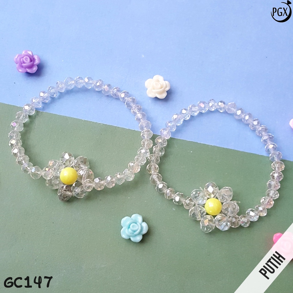 PGX Gelang Couple Sahabat / Bestie Kristal Aksesoris Wanita GC147