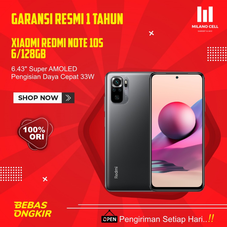 Xiaomi | Redmi Note 10s | Varian Kapasitas 6GB/64GB dan 8GB/128GB | Garansi Resmi-5