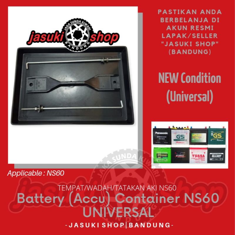 Battery Accu Container Tempat Wadah Tatakan Aki NS60 NS 60 Universal