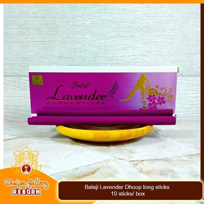 Dupa/ Hio Wangi Harum Balaji Lavender Dhoop long sticks 10 sticks/ box