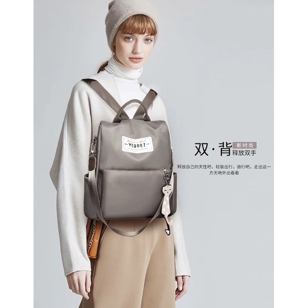 TAS WANITA 3126 - TAS RANSEL WANITA IMPORT MURAH RANSEL FASHION KOREA - E