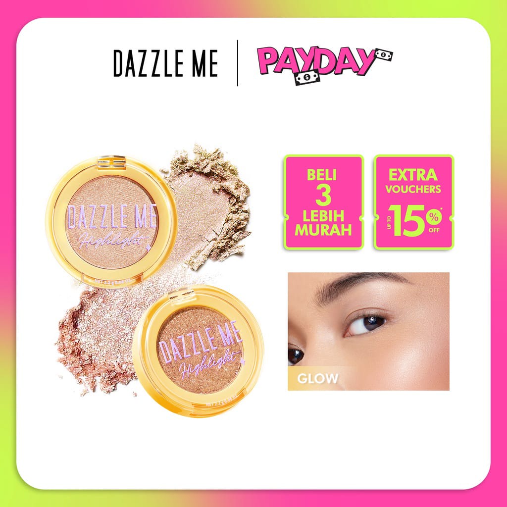 DAZZLE ME Galaxy Shines Highlighter Glow 2 Warna Original Dazzle Me