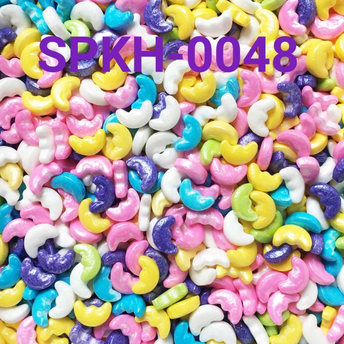 

SPKH-0048 SPRINKLES SPRINKLE SPRINKEL 500GR BULAN RAINBOW WARNA WARNI DISKON GEDE