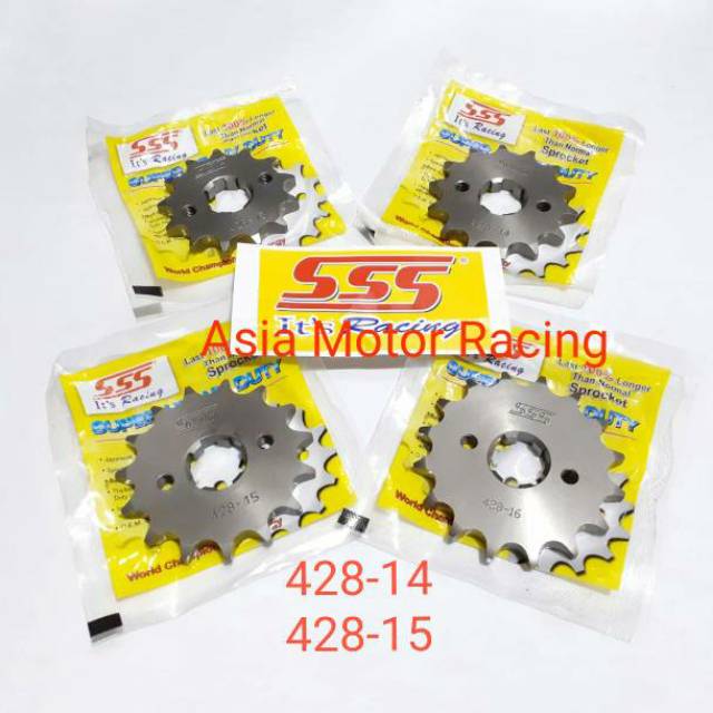Gear Depan SSS 428 14 15 Megapro Sonic150 Cb150 Cbr150 Gear SSS 428 KTC Depan SSS/Gear SSS 428 x14