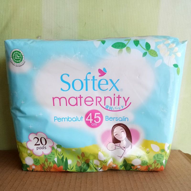 SOFTEX MATERNITY PEMBALUT BERSALIN 45CM 10PADS, 20PADS