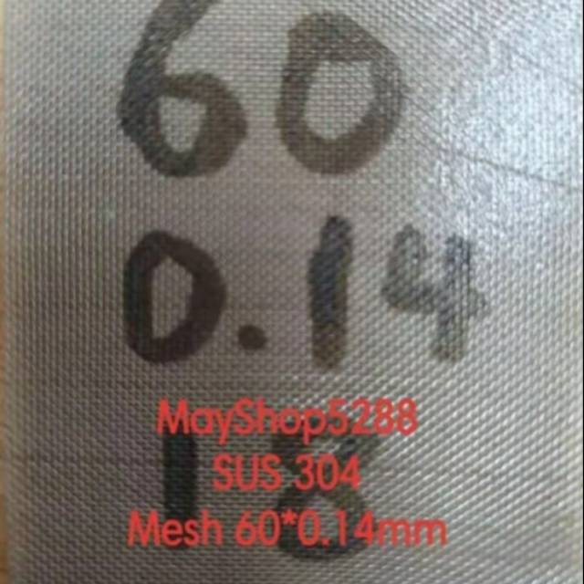 Filter Saringan Stainless Mesh 60x0.14mm Perroll Wiremesh SS304