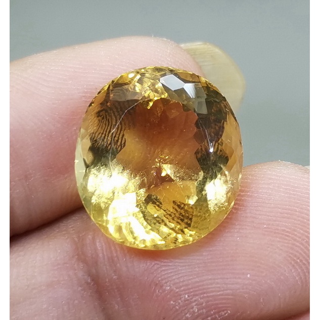 Batu Akik Kecubung Kuning Emas Sitrin Asli Bergaransi