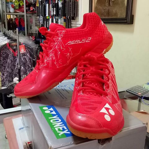 SEPATU BADMINTON YONEX AERUS 2 RED - 100%ORIGINAL