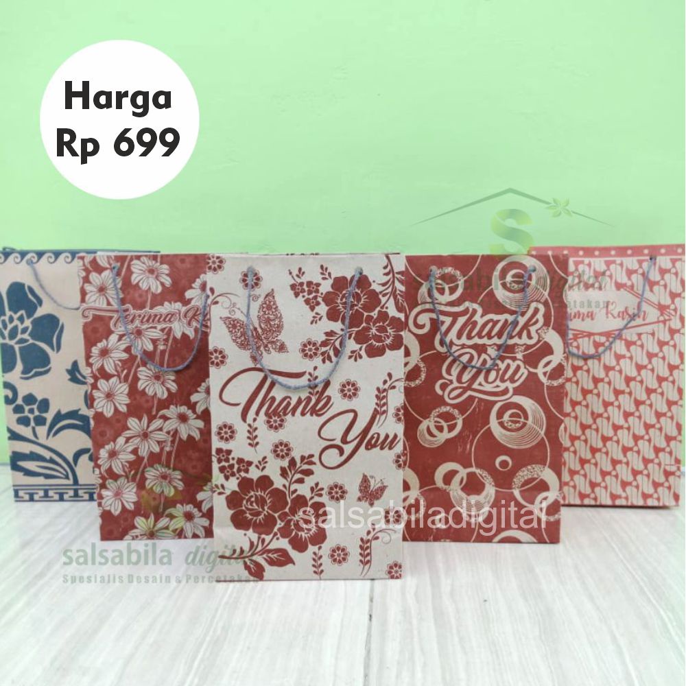 Jual Paper Bag Motif Batik Uk X X Paperbag Wafer Paperbag Khitanan Paperbag Pernikahan