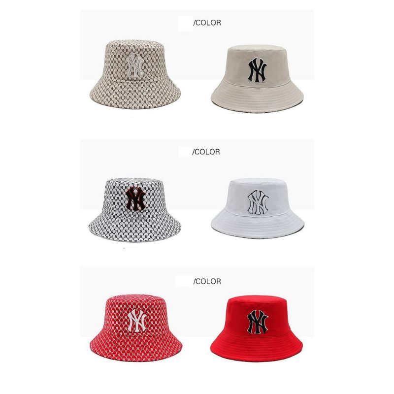 1001 IMPORT TOPI BASEBALL NY BUCKET 2 MOTIF BISA BOLAK BALIK !!! - 7 VARIASI