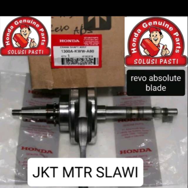 Crank shaft assy kruk as assy revo absolute blade ori Honda