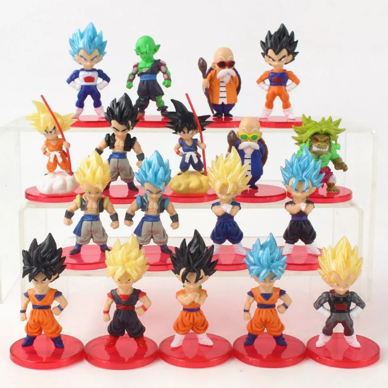 Figure WCF Dragon Ball Goku Vegeta Vegetto Piccolo Broly Trunks Master Roshi Gogeta Super Saiyan Blu
