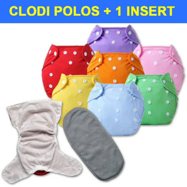 Popok Kain Bayi Eco Clody , Popok Bayi Berkancing Bisa Cuci , Cloth Diaper Baby