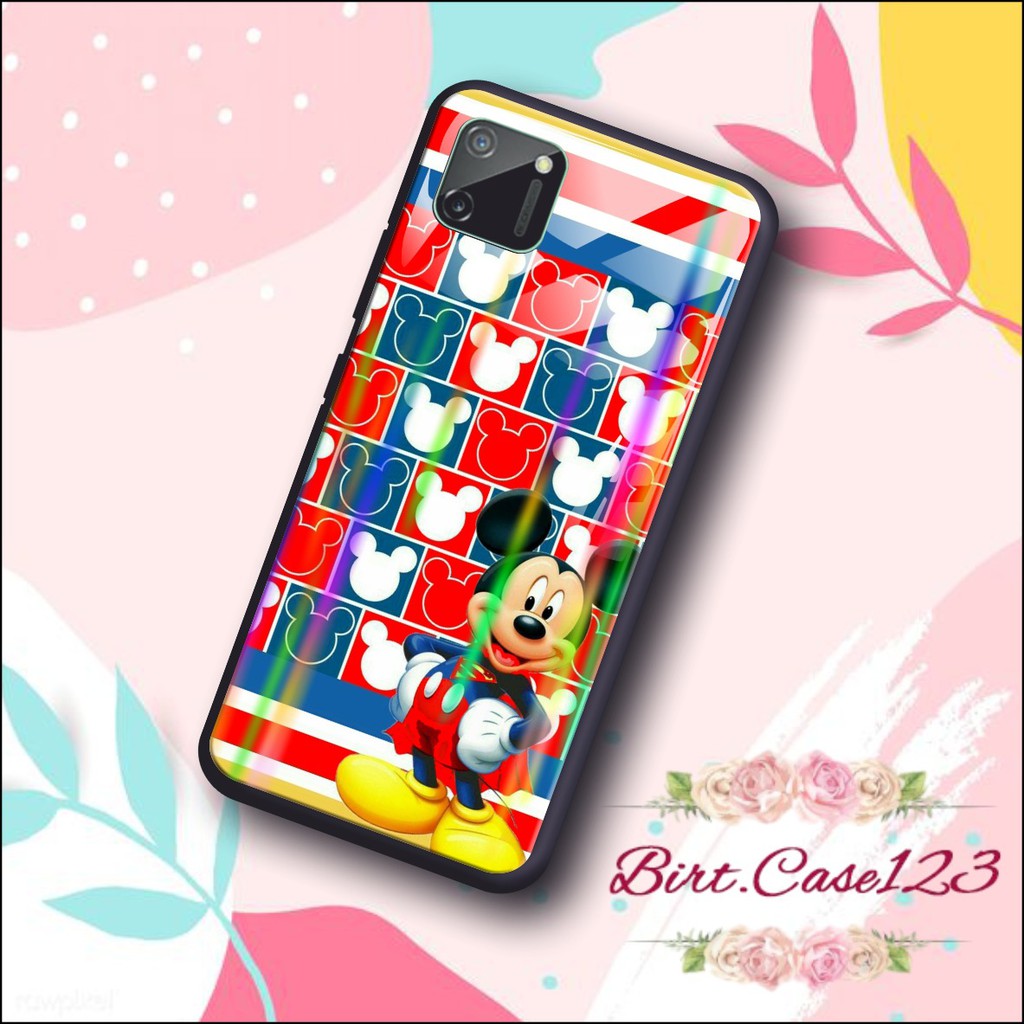 case softcase gambar MICKEY MOUSE back case glass aurora Vivo Y91 Y17 Y12 Y15 Y93 Y95 Y81 Y83 BC146