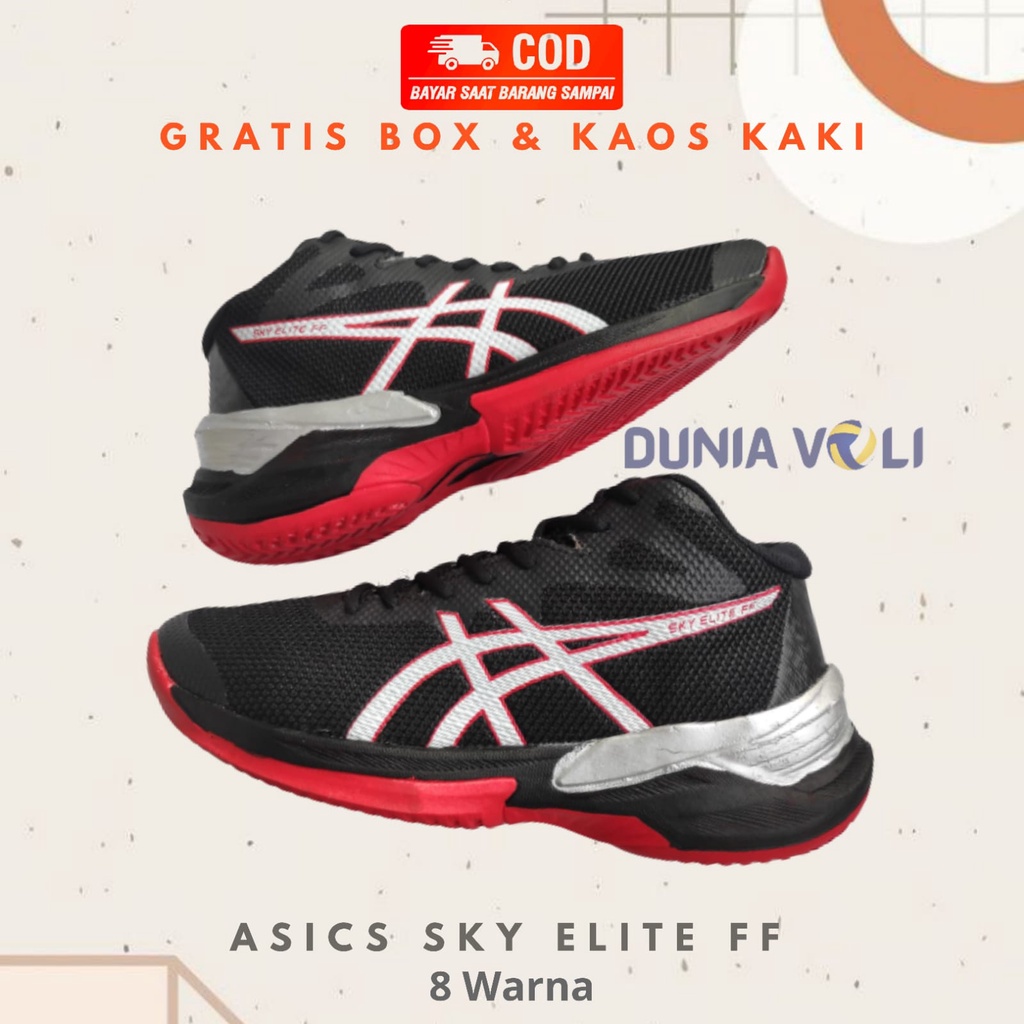 Sepatu Voli Murah Model Gel Sky Elite Premium [Free Kaos Kaki]