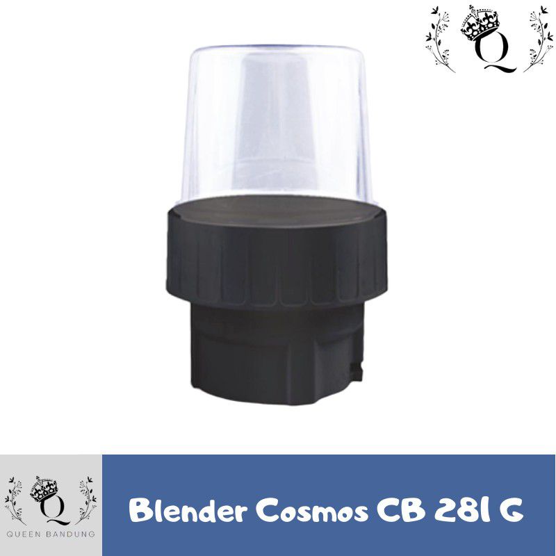 Blender Cosmos CB 281 G Gelas Kaca Safetyloc Pelumat Buah 2 Liter