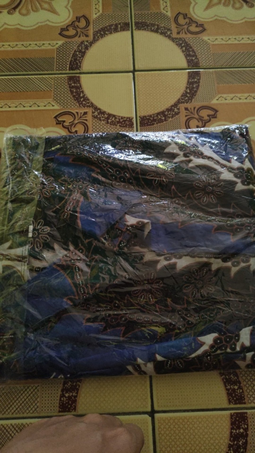 Kemeja Batik Pria Lengan Panjang Size M L Xl Xxl  Bswart Batik Hrb026 Kenongo Hem Panjang Padi