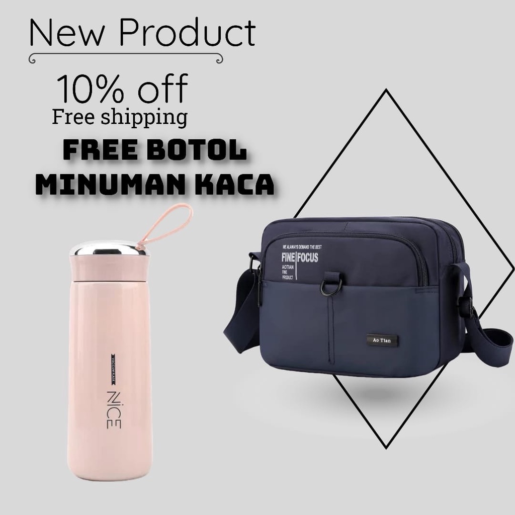 Tas Selempang MEIJIE-1 Pria Bisa Wanita Tas Fashion FLASE.ID OFFICIAL New Model 2022 HOT PRODUK GRATIS ONGKIR BAYAR DITEMPAT