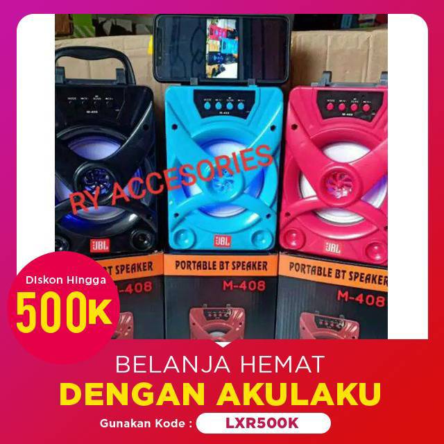 RY - Speaker Bluetooth J M 408 salon mini / speaker aktif salon mini M408 M418