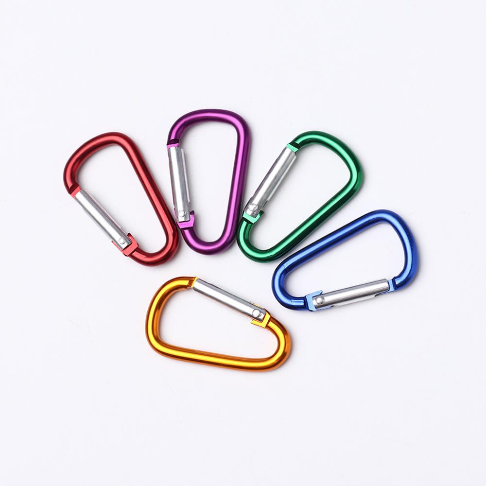 Nanas5/10pcs Gesper Panjat Peralatan Baru 7-warna Carabiner Paduan Aluminium