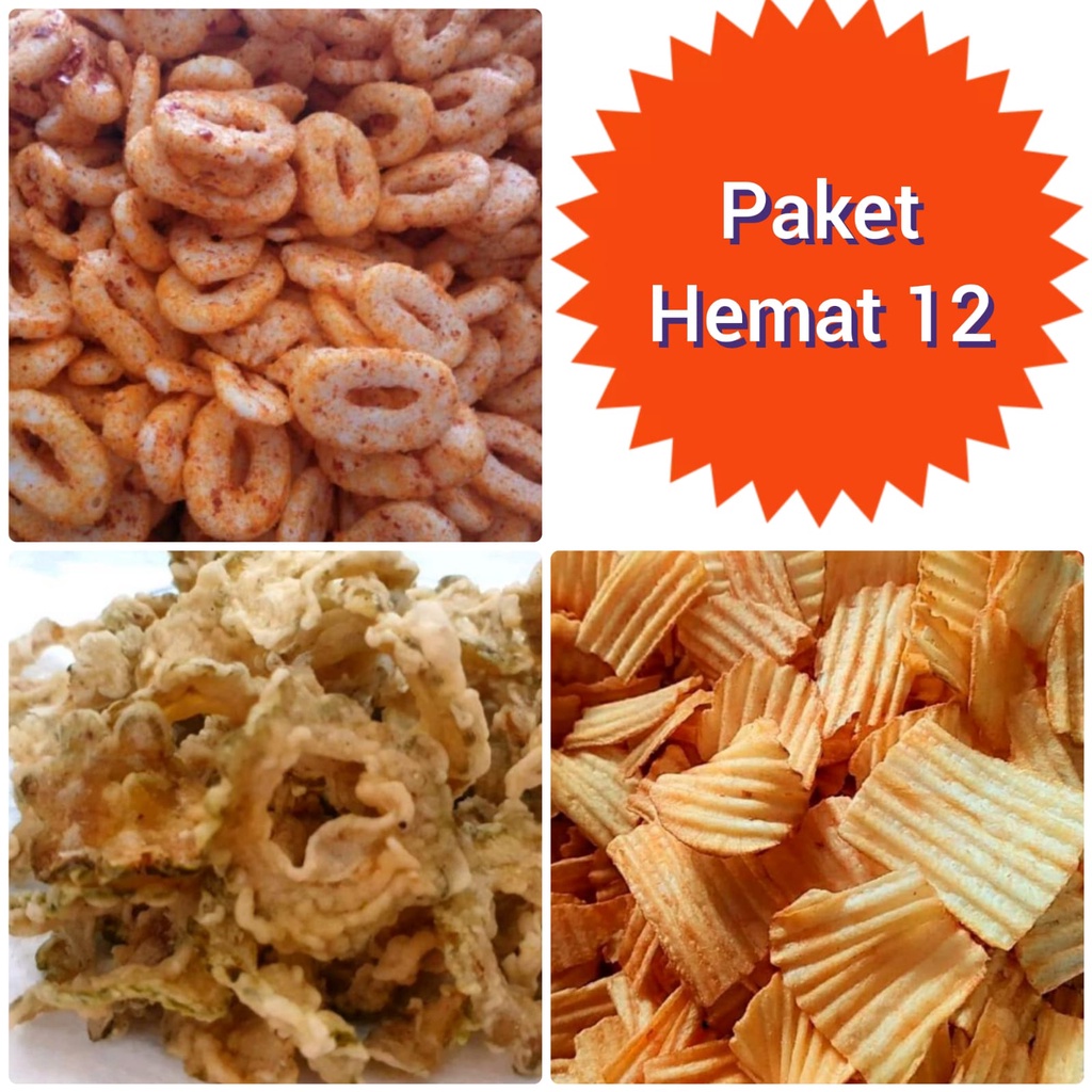 

Aneka Snack Paket Hemat 12 ( Krupuk Setan , Kripik Singkong , Kripik Pare )