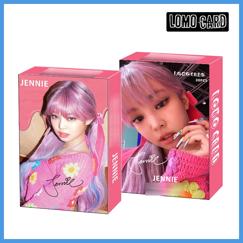 30pcs / Set Kartu Lomo Foto Kpop Blackpink LISA JISOO ROSE JENNIE