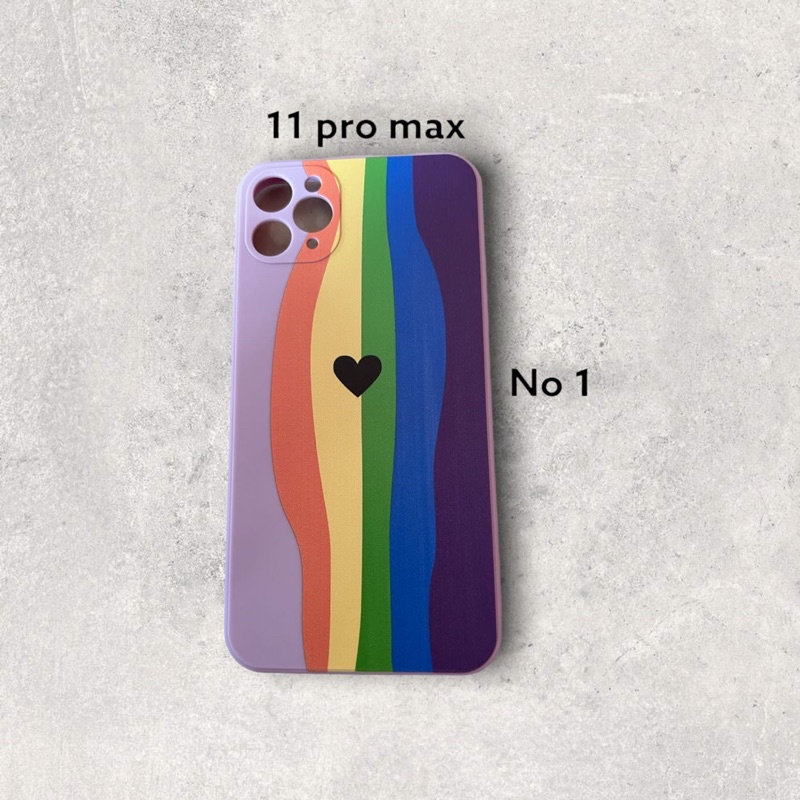 Case Motif Iphone 11 Pro Max , Casing Motif Iphone 11 Pro Max , Case Rainbow Full Motif , New Casing