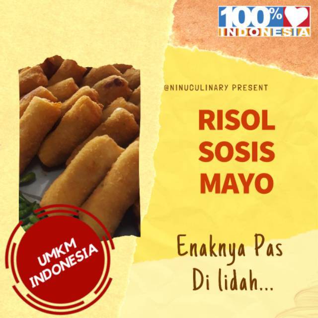 

Makanan Cemilan Frozen Risol Sosis Mayo