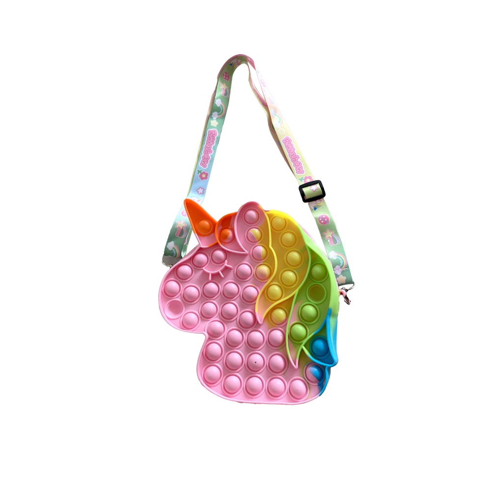 Tas Selempang Pop It Unicorn Jumbo