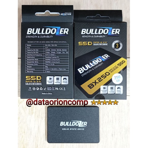 SSD SATA BULLDOZER 256GB GARANSI 3 TAHUN for laptop and pc