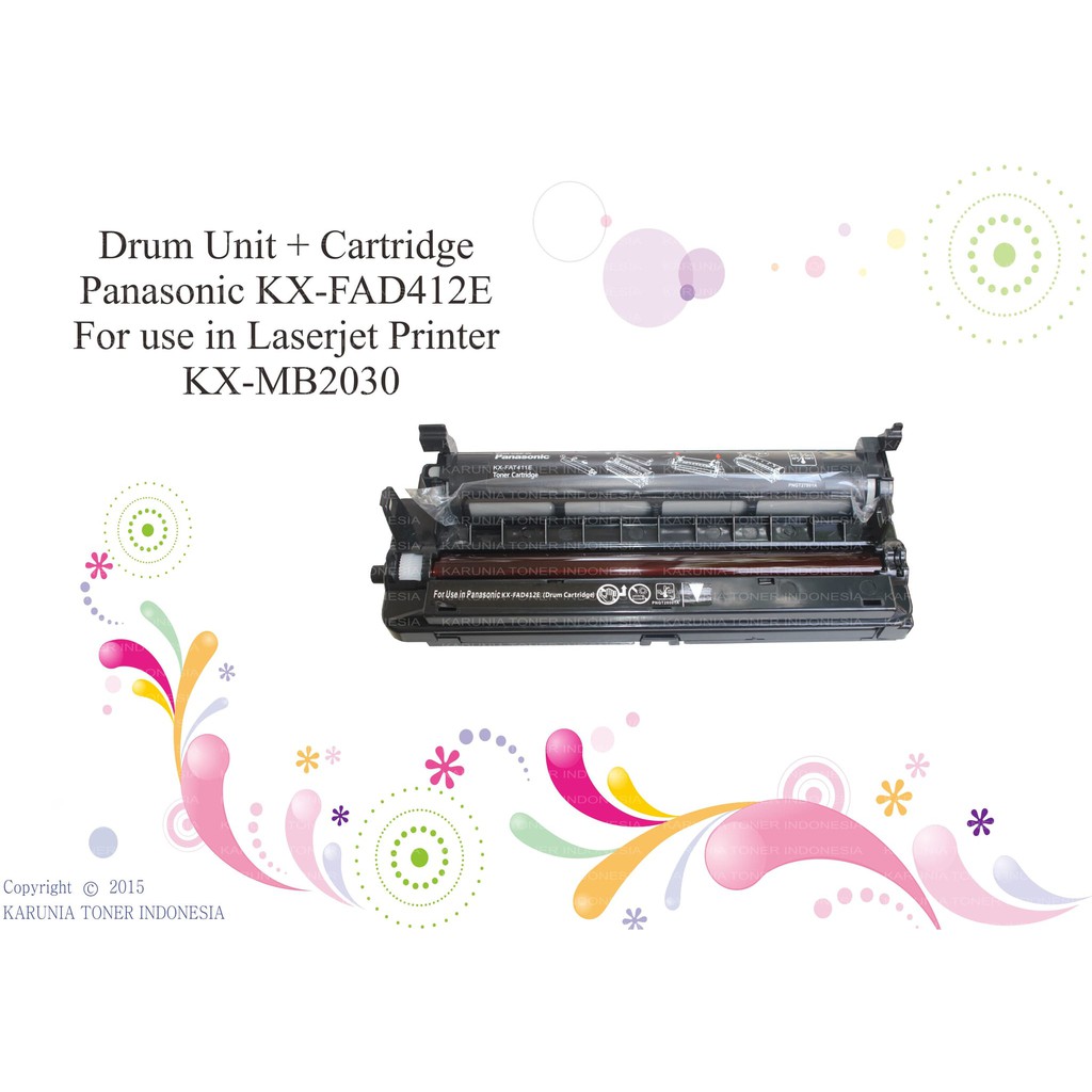 Drum Unit + Cartridge Panasonic KX-FAD412E For use in KX-MB2030