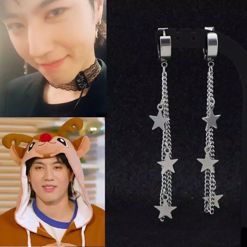 TEE0434 - Anting TUSUK Tindik Pria Wanita Kpop Korea BTS EXO GOT7