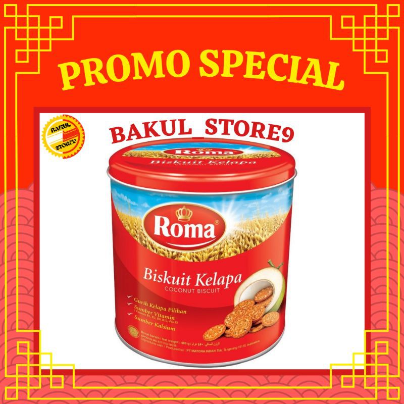 Biskuit Roma Kelapa Kaleng 450gr