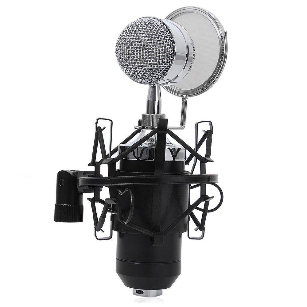 Microphone BM 8000 Mikrofon Kondenser + Shock Mount condenser rekaman taffstudio Taffware Ori Taff BM1