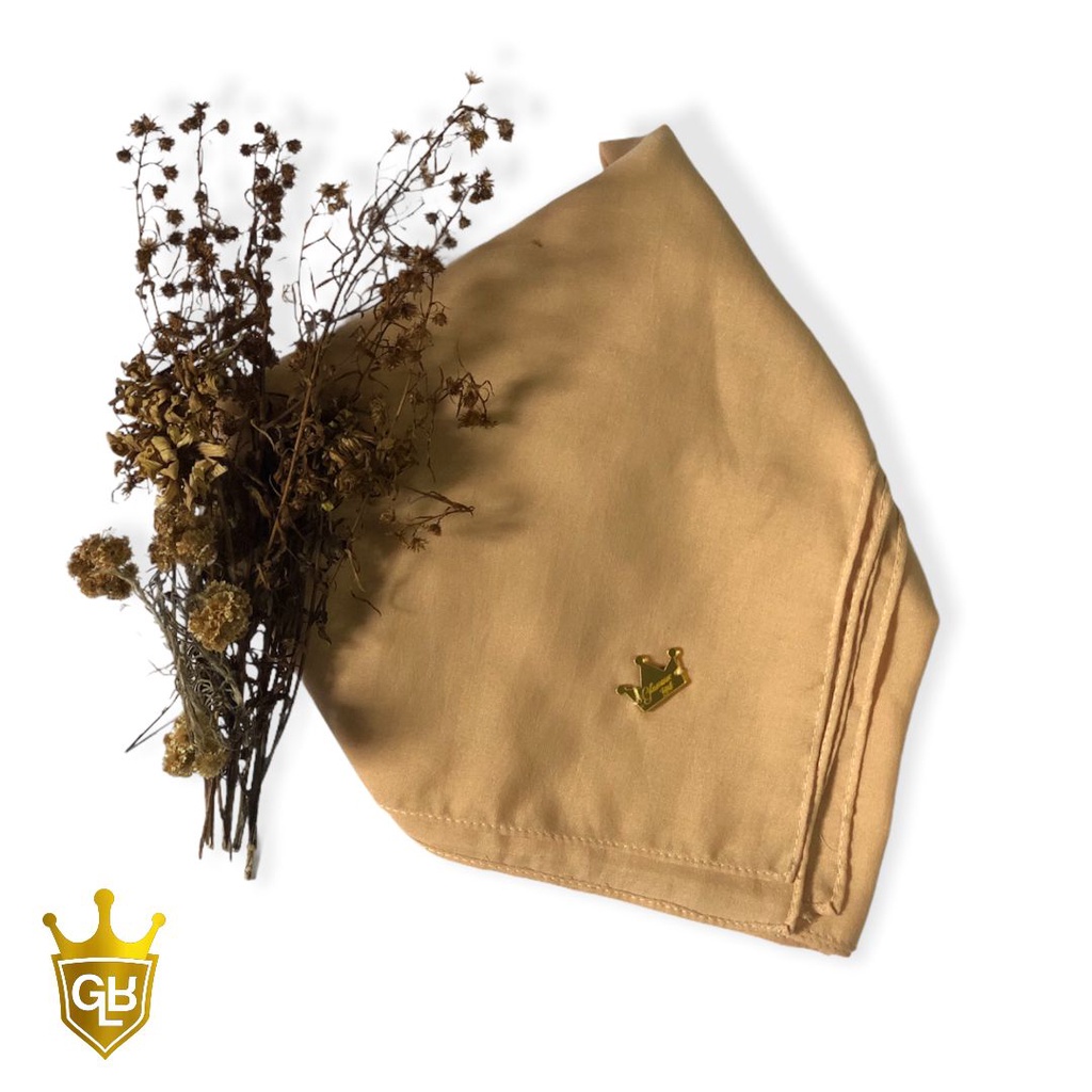Hijab Segi Empat Polos [VOAL PREMIUM] Mudah Dibentuk Wajah 110x110 cm - by Glamour.Hijab-coksu muda