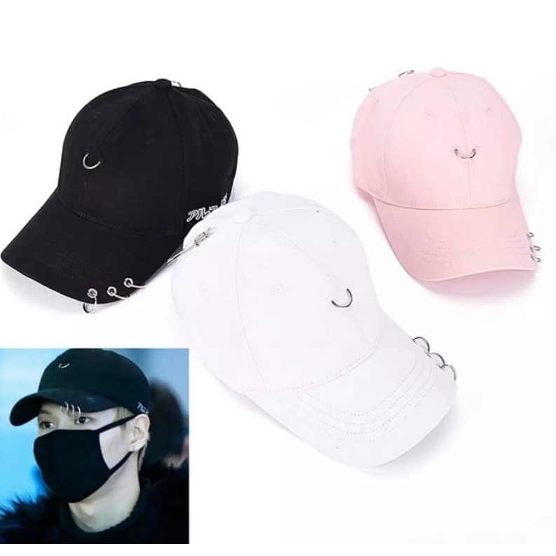 Topi Pria RING bordir korea Kpop/topi ring pria dan wanita BTS keninan TERBARU/Realpict