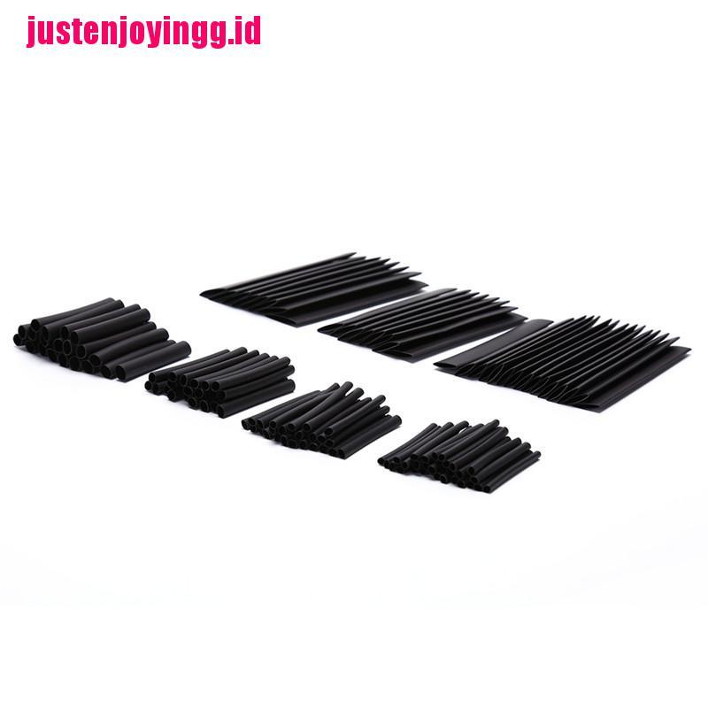 127pcs Tabung Heat Shrink Warna Hitam Tahan Cuaca