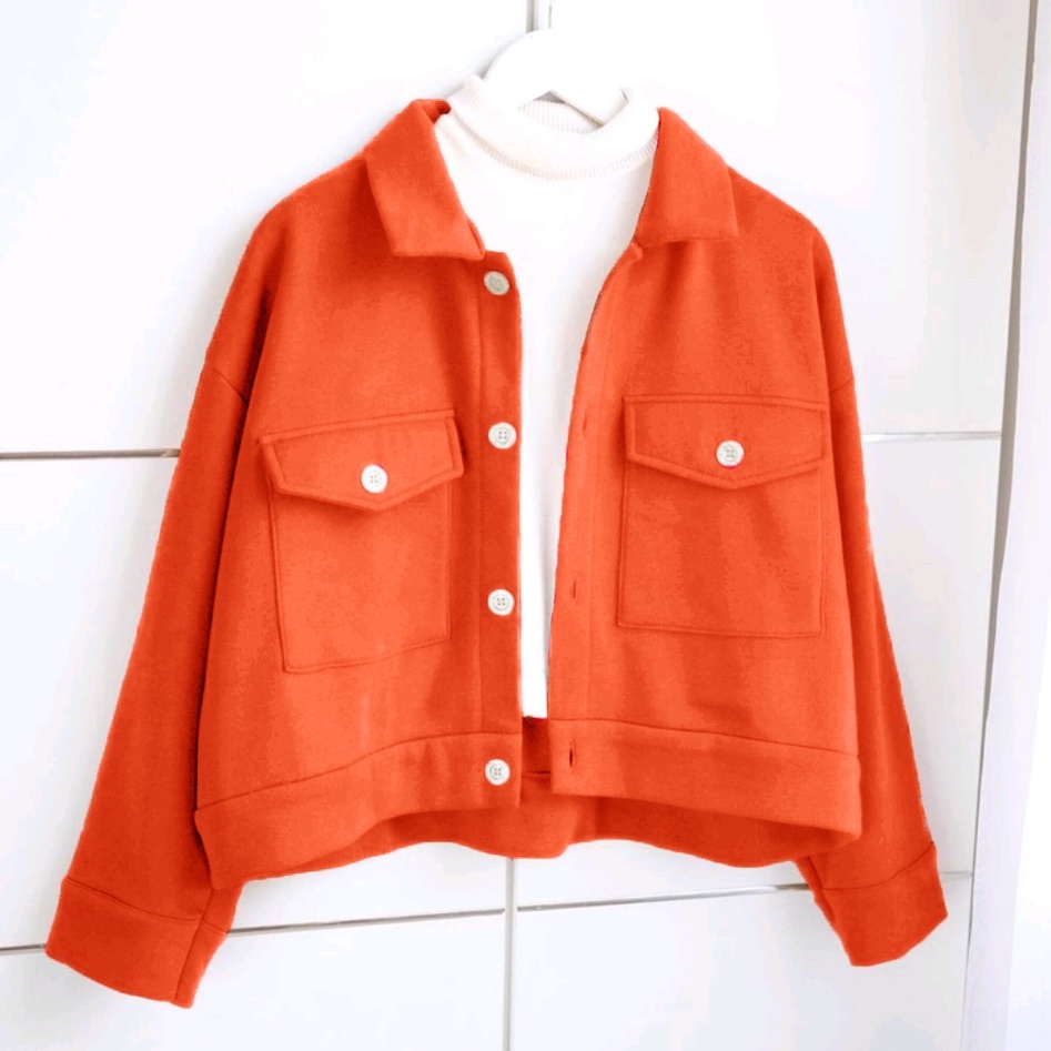 Outer Wanita Cardigan-Brick (kerah)