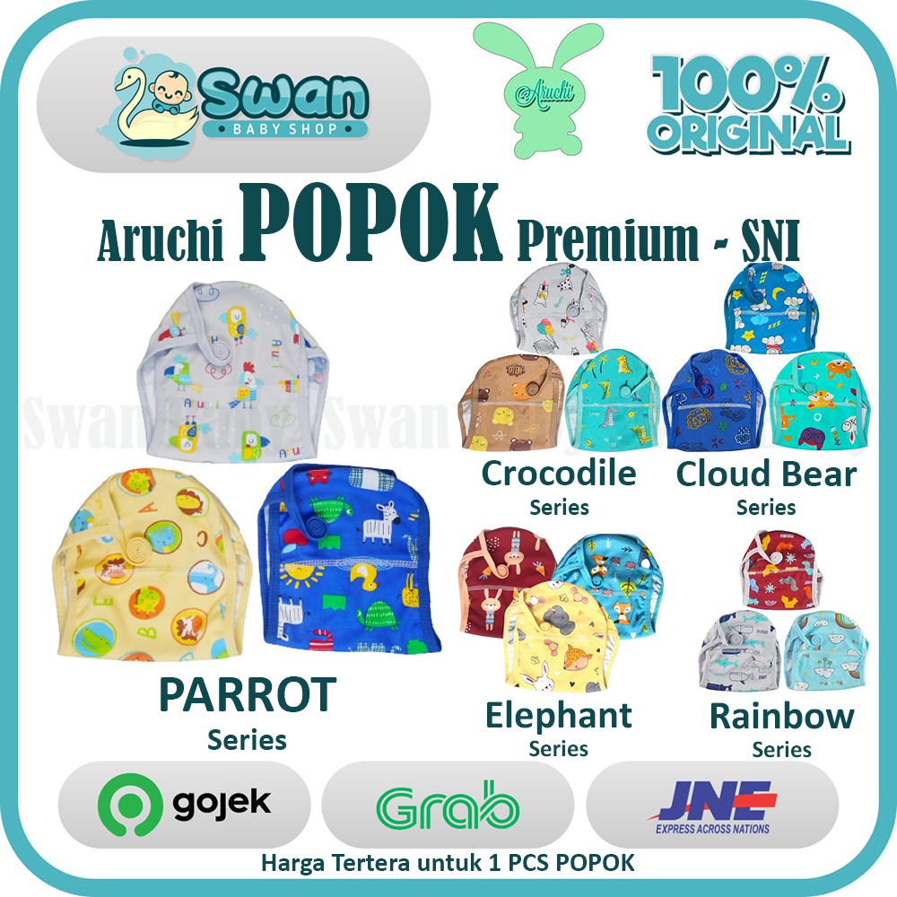 Aruchi Topi dan Sarung Tangan Kaki Bayi Premium