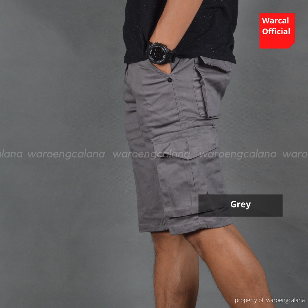 Malmo Celana Pendek Cargo Grey Pria