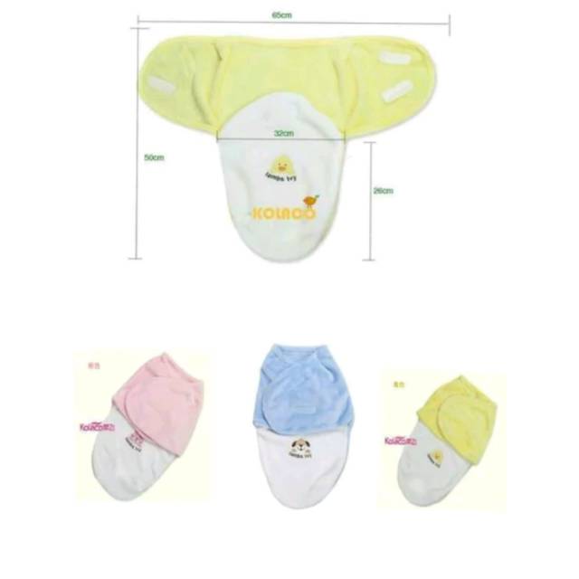 Swaddle fleece Bedong instan import lembut