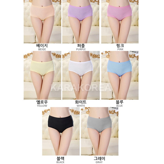 KARAKOREA 018 Premium Bamboo Panty CELANA DALAM WANITA POLOS IMPORT BAHAN LEBIH MELAR DAN LEBIH ADEM