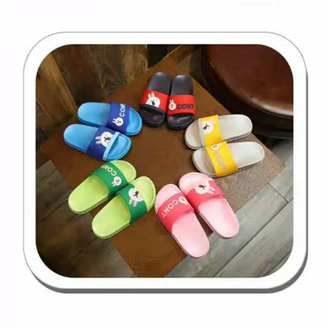 SANDAL BABYCONY Sandal selop karet lucu anak, Sandal anak unicorn lucu