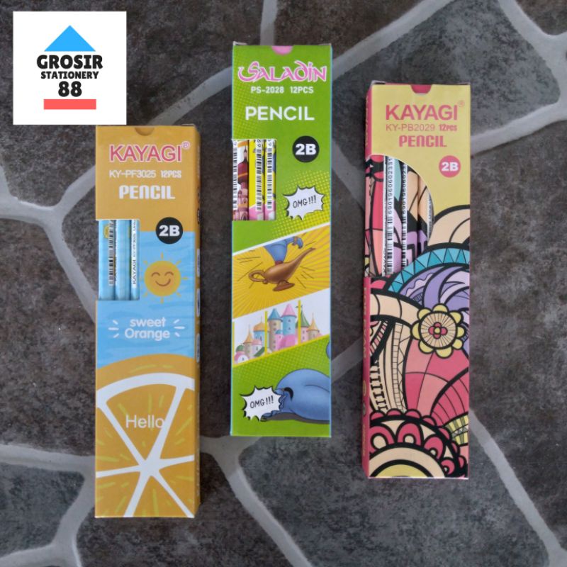 

Pensil Kayu 2B KAYAGI KY-PF 3025 2028 2029 (1 LUSIN)