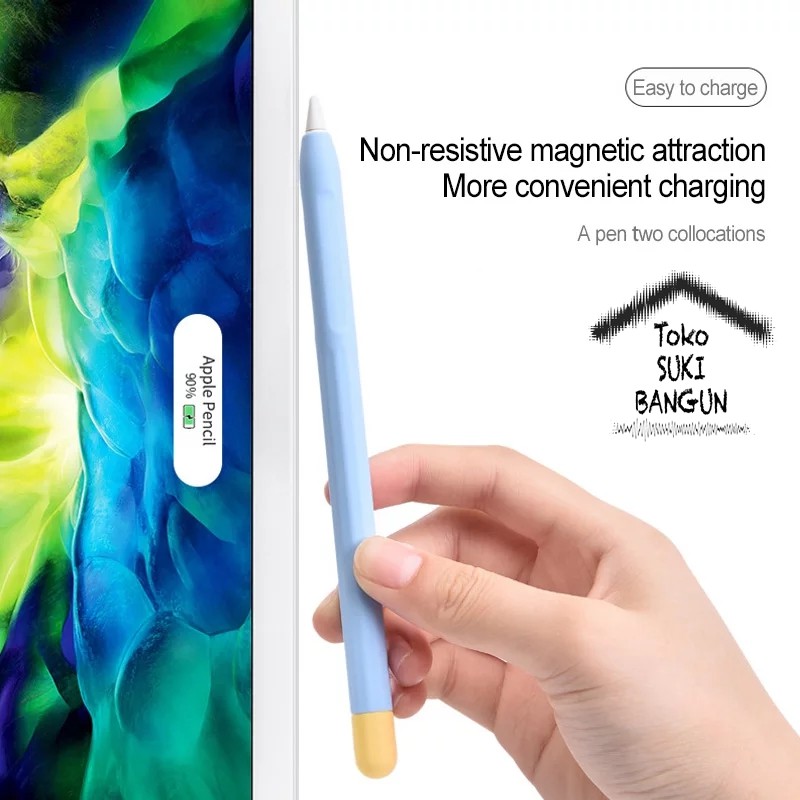 Apple Pencil 1 2 Case Full Cover PASTEL COLOR Silicone 1st 2nd APR-016